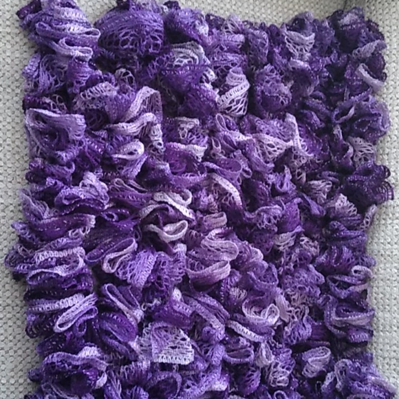 Purple Ruffle Scarves - Picture 1 of 2